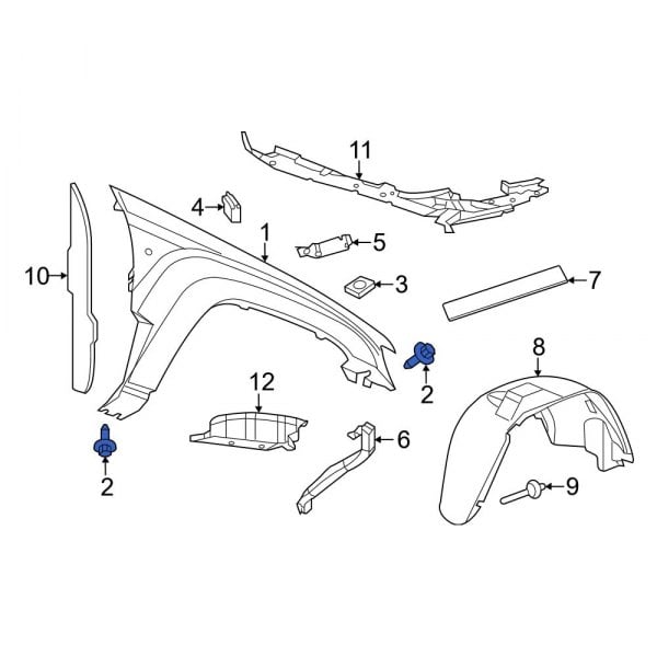 Jeep OE 6503193 - Fender Bolt