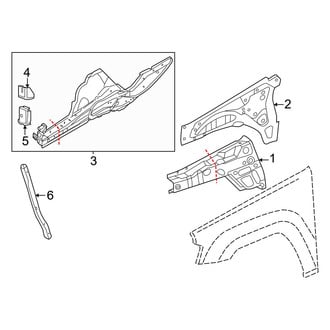 Jeep OE - Fender - Structural Components & Rails