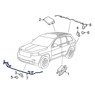 Jeep OE - Front Parking Aid System Wiring Harness
