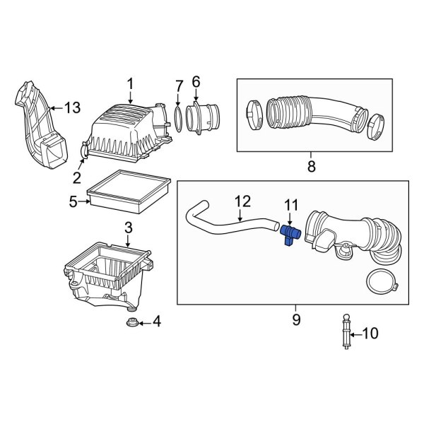 Jeep OE 4861678AB Engine Air Intake Heater