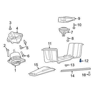 Jeep OE - Transmission Crossmember Bolt