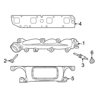 Jeep OE - Exhaust System - Exhaust Manifold (5.7L)