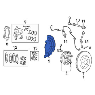 Jeep OE - Front Right Brake Dust Shield