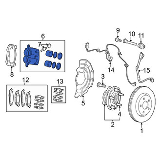Jeep OE - Front Right Disc Brake Caliper