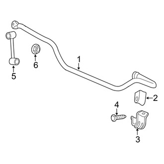 Jeep OE - Front Suspension - Stabilizer Bar & Components (RWD)