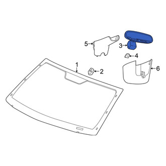 Jeep OE - Front Interior Rear View Mirror