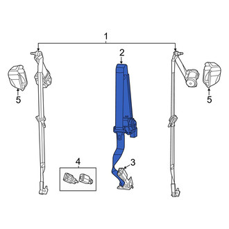 Jeep OE - Front Left Seat Belt Lap and Shoulder Belt