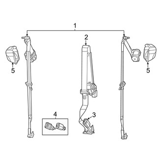 Jeep OE - Restraint Systems - Rear Seat Belts