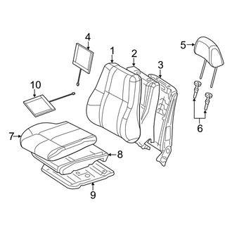 Jeep OE - Seats & Tracks - Front Seat Components (Leather Trim)
