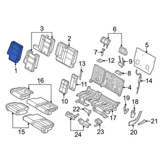 Jeep OE - Rear Right Seat Back Cushion Cover