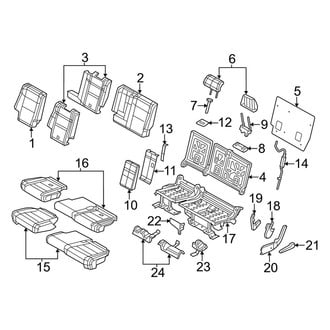 Jeep OE - Seats & Tracks - Rear Seat Components (Cloth Trim)
