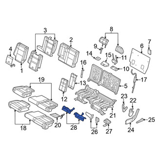 Jeep OE - Rear Right Lower Seat Trim Panel