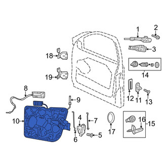 Jeep OE - Front Left Door Panel Carrier