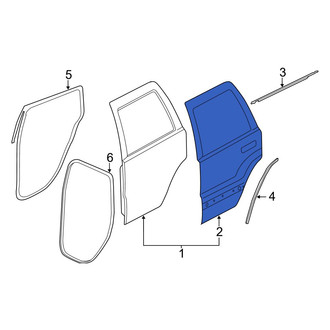 Jeep OE - Rear Left Outer Door Outer Panel