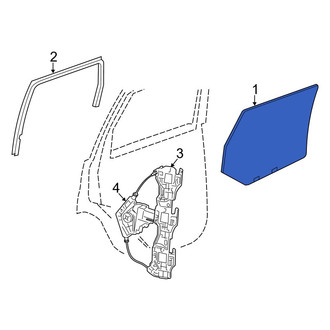 Jeep OE - Front Left Door Glass