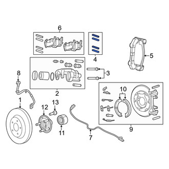 Jeep OE - Front Disc Brake Pad Set