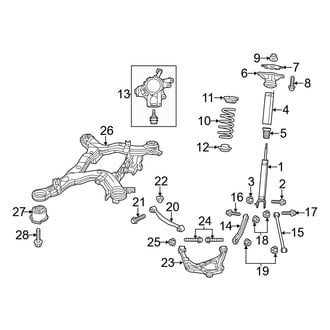 Jeep OE - Rear Suspension - Suspension Components (W/O Quadra-Lift)
