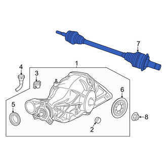 Jeep OE - Rear Left CV Axle Assembly