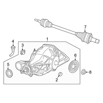 Jeep OE - Rear Suspension - Axle Housing (W/O Electronic Axle)