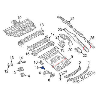 Jeep OE - Rear Left Floor Extension