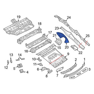 Jeep OE - Rear Right Wheel Housing Side Panel