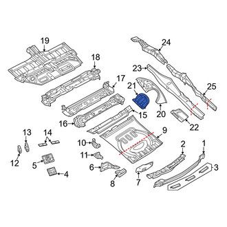 Jeep OE - Right Wheel Housing Bracket