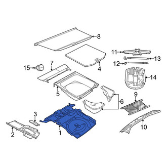 Jeep OE - Rear Floor Carpet