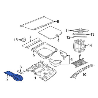 Jeep OE - Rear Right Floor Storage Compartment