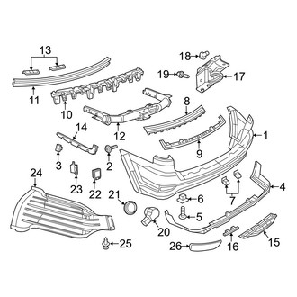 Jeep OE - Rear Bumper - Bumper & Components (SRT)