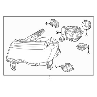 Jeep OE - Front Lamps - Headlamp Components (HID), (SRT)
