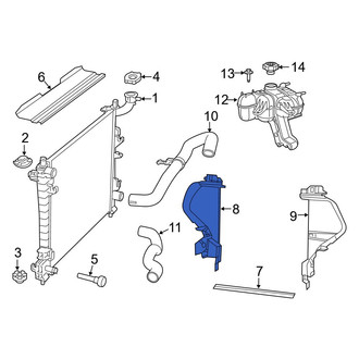 Jeep OE - Right Radiator Support Baffle