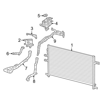Jeep OE - Cooling - Radiator & Components (Auxiliary, Cooling), (6.2L)