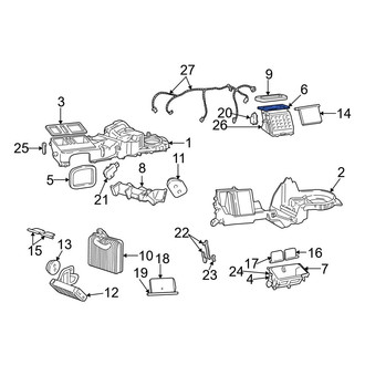 Jeep OE - HVAC Air Inlet Housing