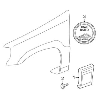 Jeep OE - Fender - Exterior Trim (Laredo)
