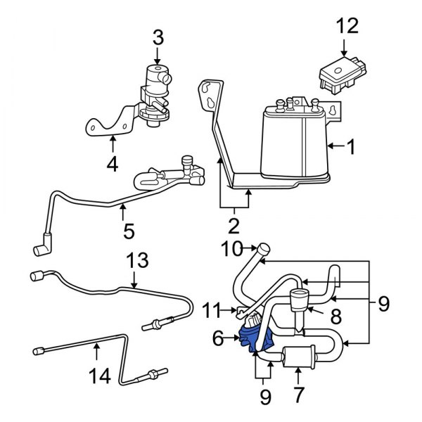 Jeep OE 4891414AE Evaporative Emissions System Leak Detection Pump