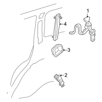 Jeep OE - Restraint Systems - Rear Seat Belts