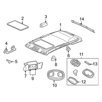 Jeep OE - Roof - Interior Trim (W/O Rain Sensiitive Wipers)