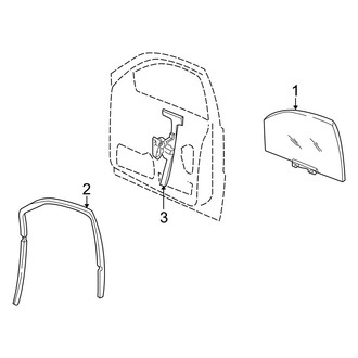 Jeep OE - Front Door - Glass & Hardware