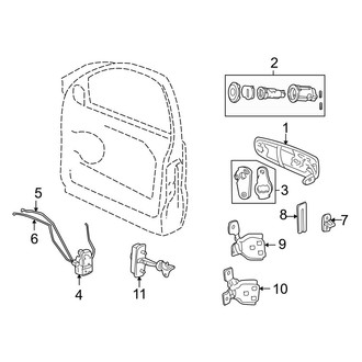 Jeep OE - Front Door - Lock & Hardware