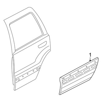 Jeep OE - Rear Door - Exterior Trim