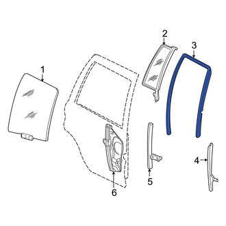 Jeep OE - Rear Right Window Channel