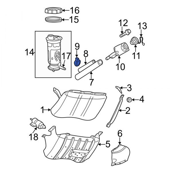 Fuel Filler Hose Clamp