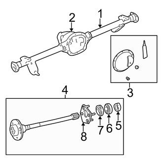 Jeep OE - Rear Suspension - Axle Housing