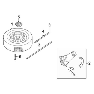 Jeep OE - Rear Body & Floor - Spare Tire Carrier