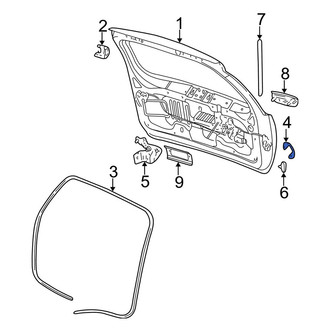 Jeep OE - Rear Left Liftgate Latch Handle Bracket