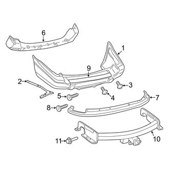 Jeep OE - Rear Bumper - Bumper & Components (Laredo)