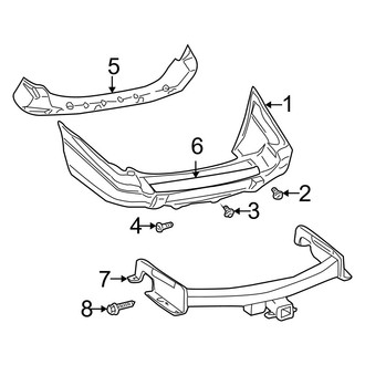 Jeep OE - Rear Bumper - Bumper & Components (Overland)