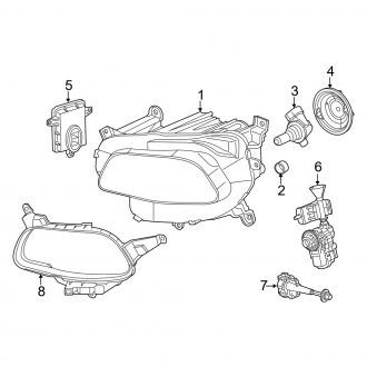 Jeep OE - Front Lamps - Headlamp Components