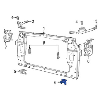 Jeep OE - Left Lower Radiator Support Bracket