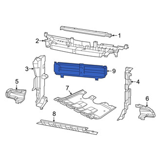 Jeep OE - Front Radiator Shutter Assembly